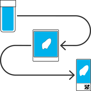 icon for chain of custody for paraffine blocks